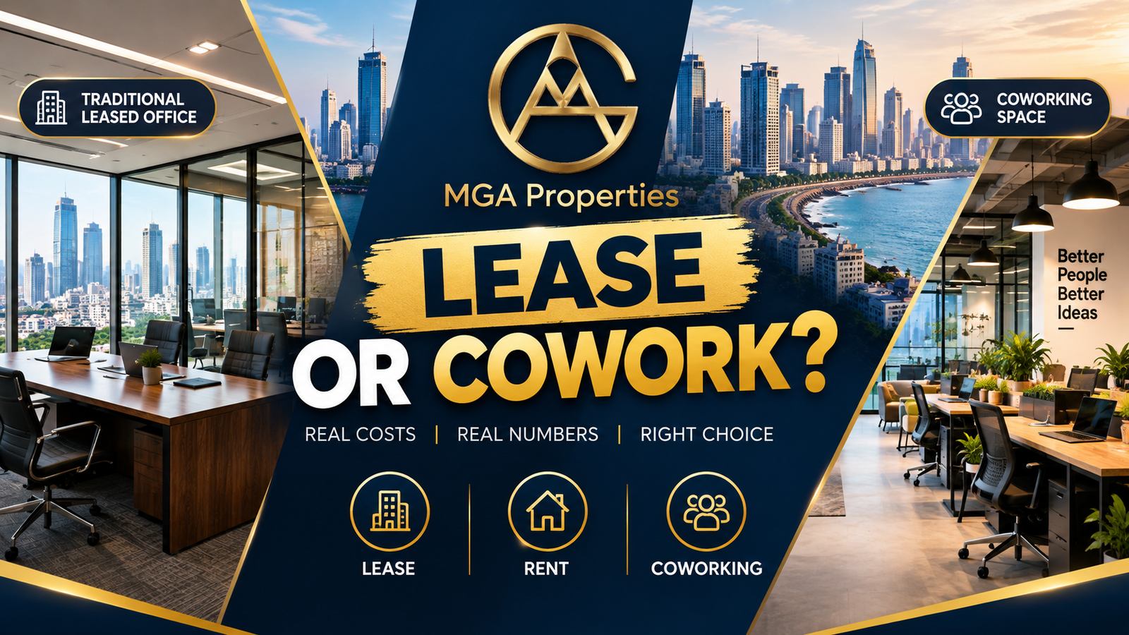 Setting Up an Office in Mumbai: Lease vs Rent vs Co-working (Real Numbers)